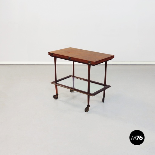 [2220001340] Carrello portavivande in legno, 1960 ca.