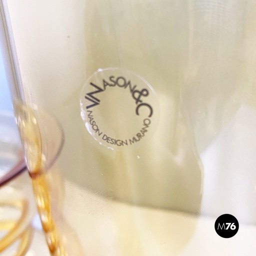 [2220001400] Vasi in vetro di Murano di Carlo Nason, 1970 ca.