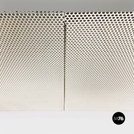 [2220000906] Tavolo da caffè in metallomicro forato, 1980 ca.