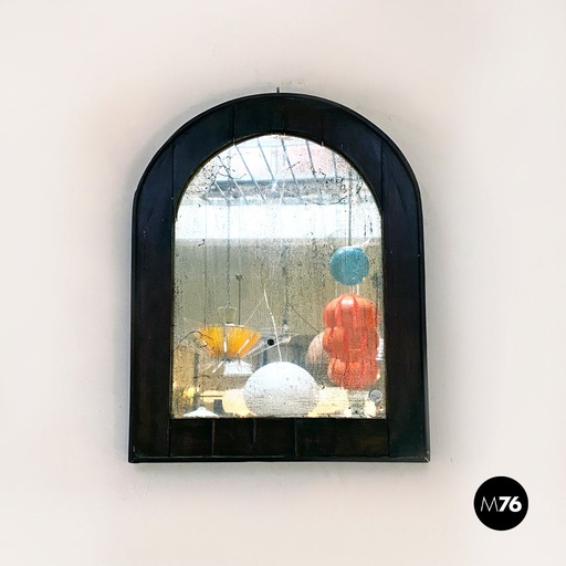 [2220001596] Specchio al mercurio in legno, primi del 1900 ca.