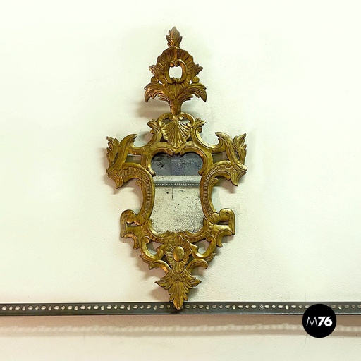 [2220001606] Specchio veneziano barocco in legno e vetro al mercurio, 19700 ca.
