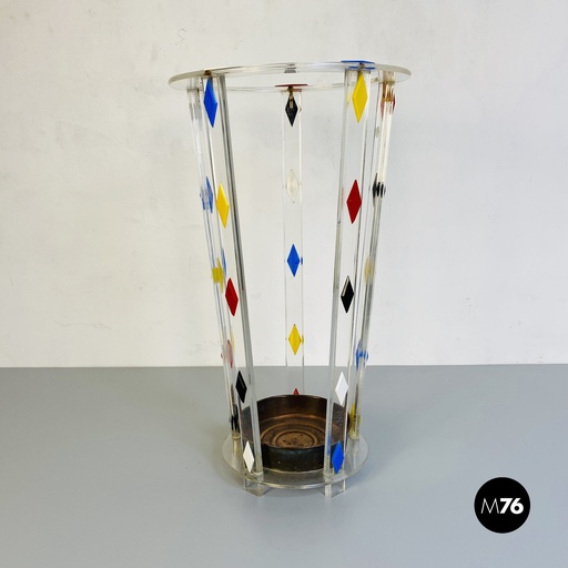 [2220001715] Portaombrelli in plexiglass, 1980 ca.