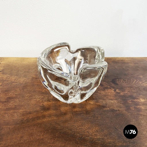 [2220001921] Posacenere da tavolo in cristallo, 1970 ca.