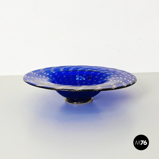 [2220001982] Centrotavola in vetro di Murano blu, 1960 ca.