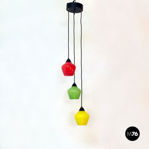 [2220000861] Lampadario a tre luci, 1950 ca.