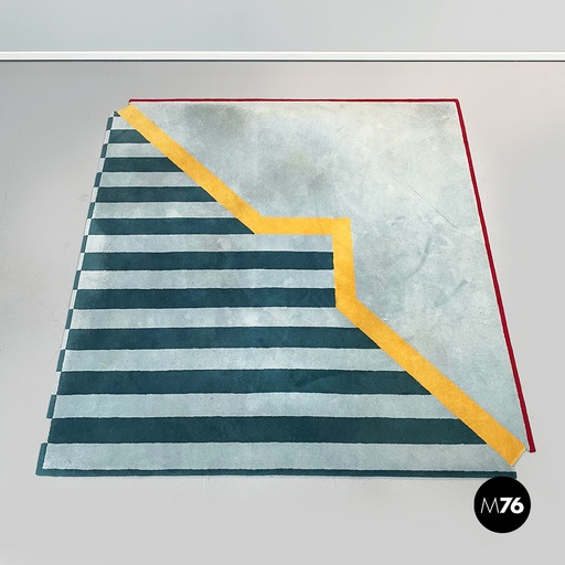 [2220002197] Tappeto quadrato a pelo corto, 1980 ca.