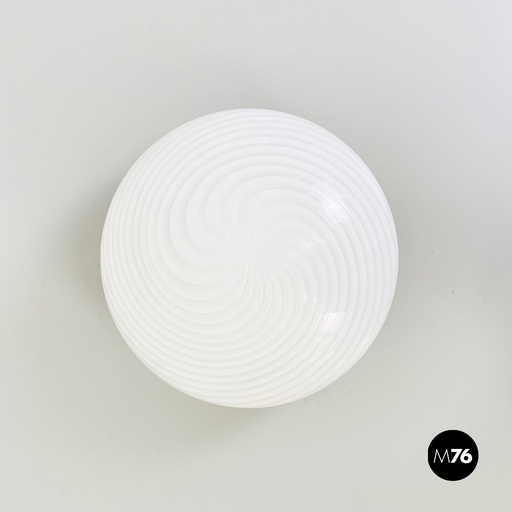 [2220002225] Plafoniera in vetro di Murano, 1960 ca.