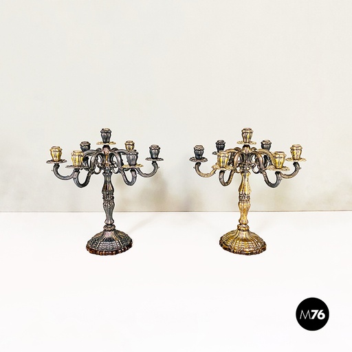 [2220002263] Candelabri in argento, 1840 ca.