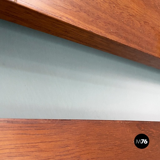 [2220002400] Appendiabiti in legno e ottone, 1960 ca.