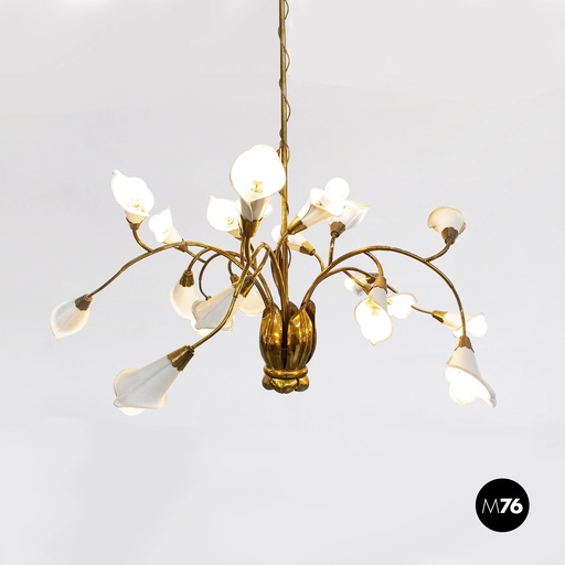 [2220000993] Lampada da soffitto attribuita a Angelo Lelii, 1950 ca.