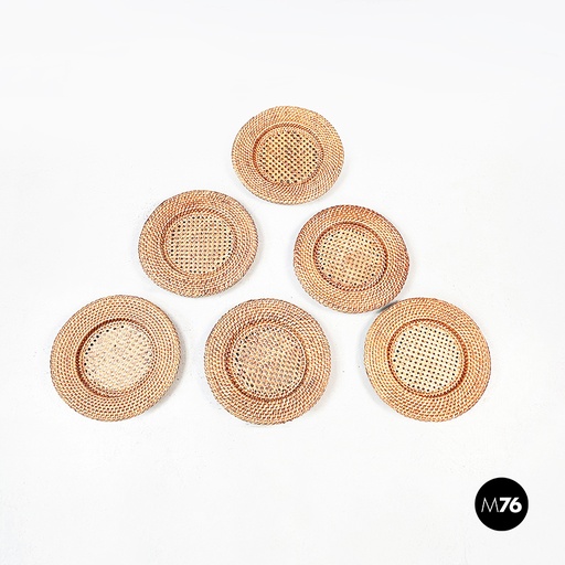 [2220002526] Sottopiatti in vimini, 1990 ca.