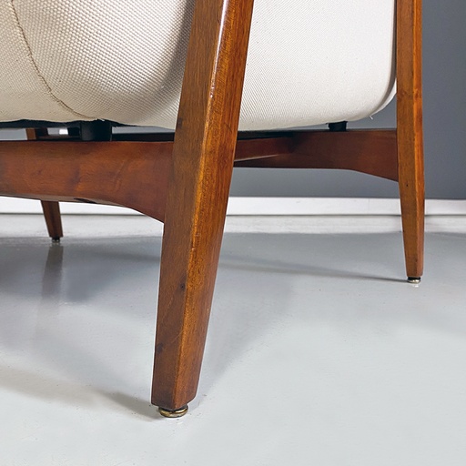 [2320003272] Poltrone in tessuto bianco, 1960ca.