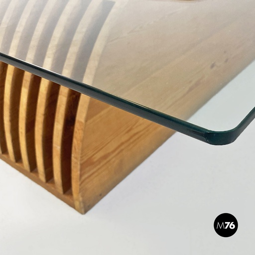 [2320003630] Tavolo da caffè di Mario Ceroli per Poltronova, 1970 ca.