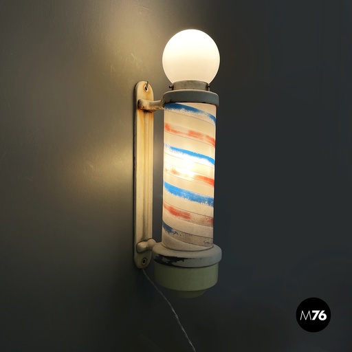 [2320004337] Insegna da barbiere luminosa, 1950 ca.