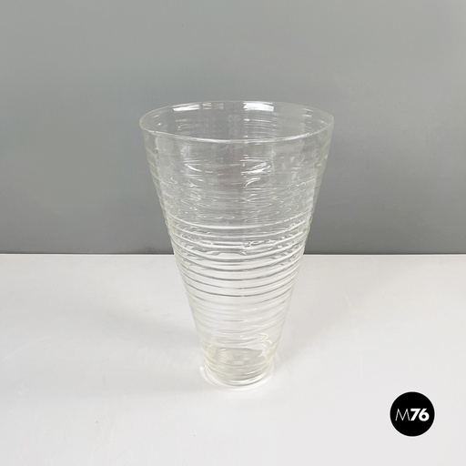 [2320003818] Vaso in vetro di Roberto Faccioli, 1990 ca.