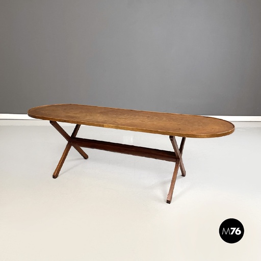 [2320003996] Tavolo da caffè in legno di Franco Albini e Franca Helg per Mobilia, 1960 ca.