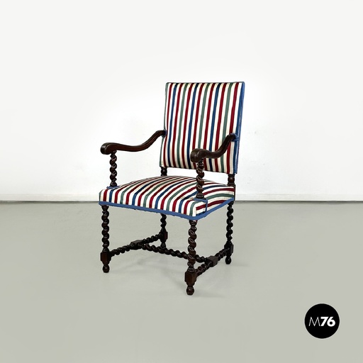 [2320004034] Sedia o poltrona con braccioli, primi del 1900