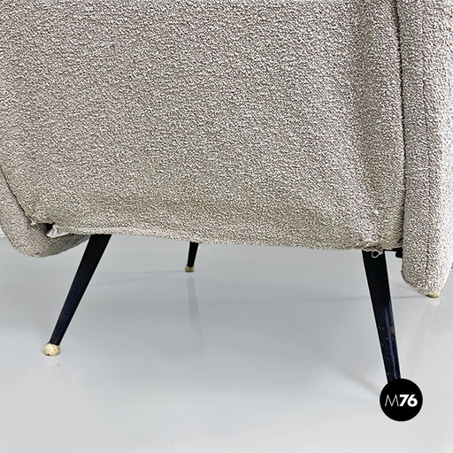 [2320004105] Poltrone in tessuto bouclè, 1950 ca.