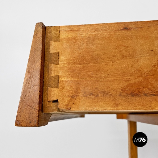 [2420004762] Scrivania in legno massello e formica, 1960 ca.