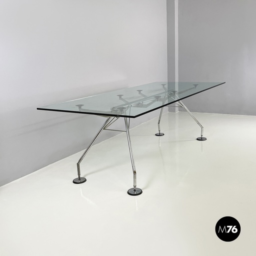 [2420004678] Tavolo da pranzo Nomos di Norman Foster per Tecno, 1970 ca.