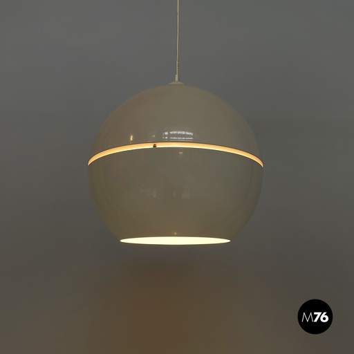 [2420004809] Lampadario in metallo bianco, 2000 ca.