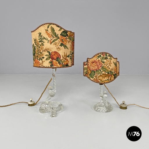 [2420004837] Lampade da tavolo di Seguso in vetro di Murano, 1930 ca.