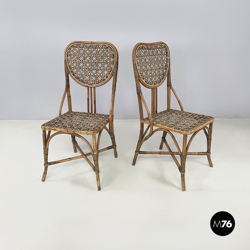 [2420004880] Sedie in rattan, 1900 ca.