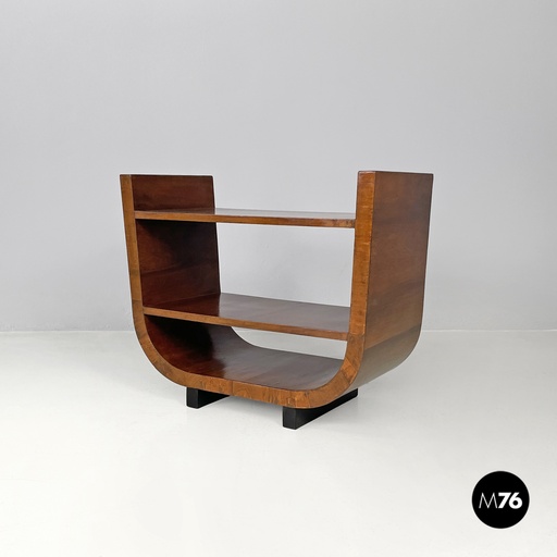 [2420004893] Tavolo da caffè ad arco con due piani, 1930 ca.