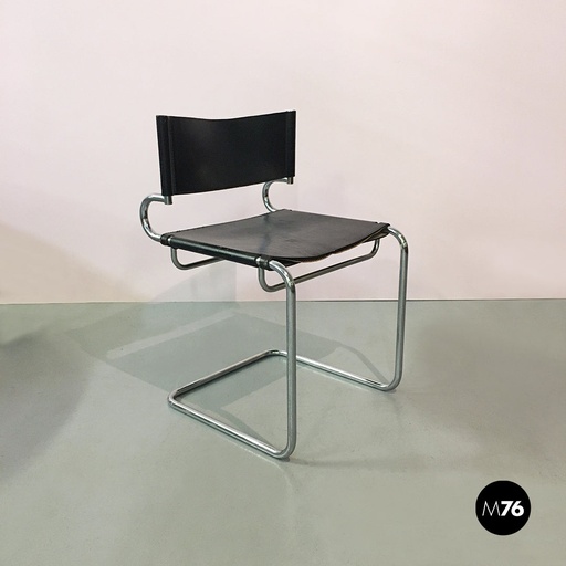 [2220001387] Sedia in pelle di Arrmet, 1970 ca.