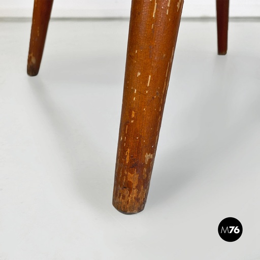 [2220001518] Poltrona in velluto rosa, 1960 ca.