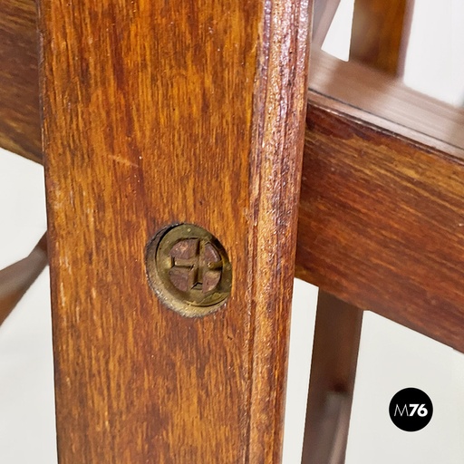 [2220001525] Sedie pieghevoli in legno, 1960 ca.