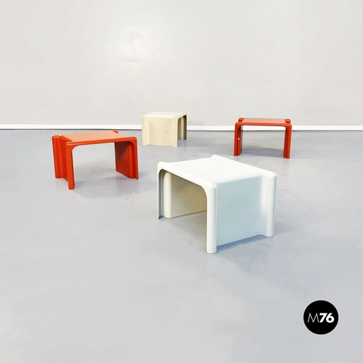 [2220001628] Tavoli da caffè Scagno di Giotto Stoppino per Elco Scorze, 1970 ca.