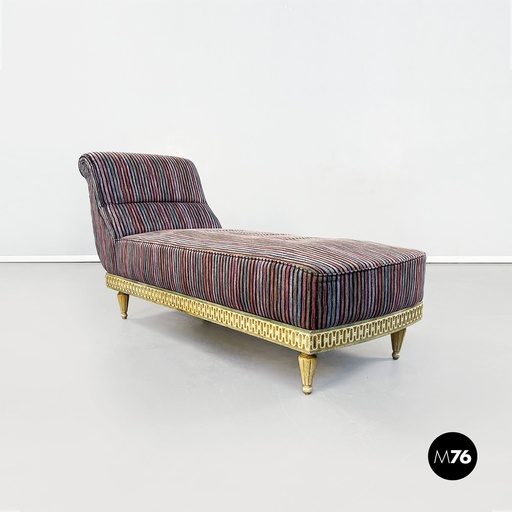 [2220001682] Chaise longue in  tessuto a righe di Missoni, 1950 ca.