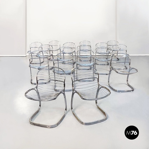 [2220001903] Sedie Sabrina di Gastone Rinaldi per Gastone Rinaldi, 1970 ca.