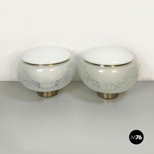 [2220002009] Lampade da tavolo in vetro di Murano, 1970 ca.