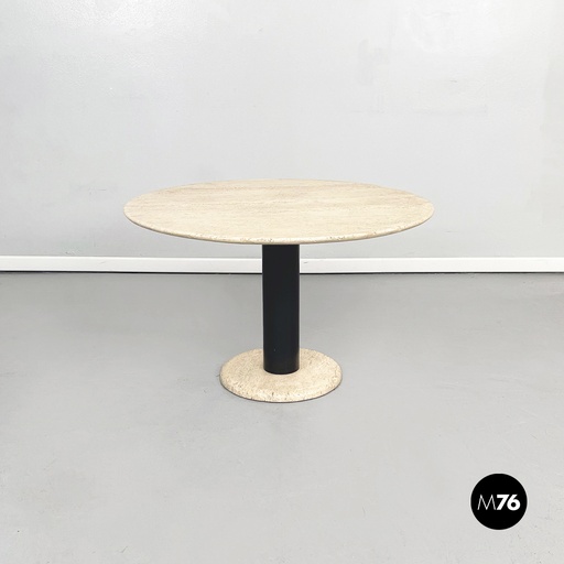 [2220002352] Tavolo  da caffè in travertino, 1970 ca.