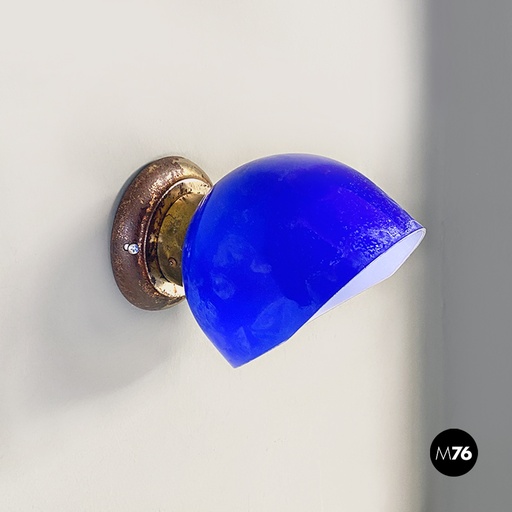 [2220002431] Appliques in vetro blu, 1900 ca.