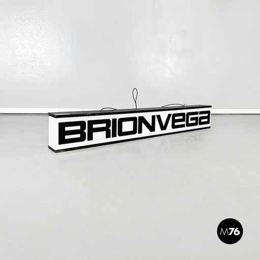 [2220002643] Insegna luminosa bifacciale Brionvega 1970ca.