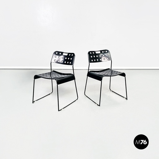 [2220002681] Sedie Omstak di Rodney Kinsman per Bieffeplast, 1970 ca.