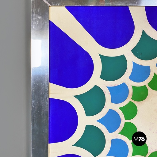 [2220002907] Quadro con stampa cinetica, 1970 ca.