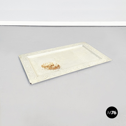 [2220002959] Vassoio in ferro beige, 1990 ca.