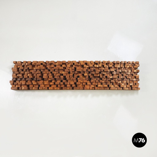 [2220003022] Pannello decorativo in legno, 1980 ca.