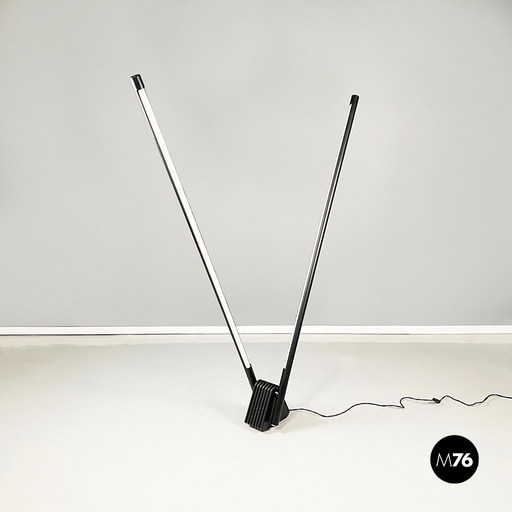 [2220003048] Lampada da terra Sistema Flu di Rodolfo Bonetto per Luci Italia, 1980 ca.